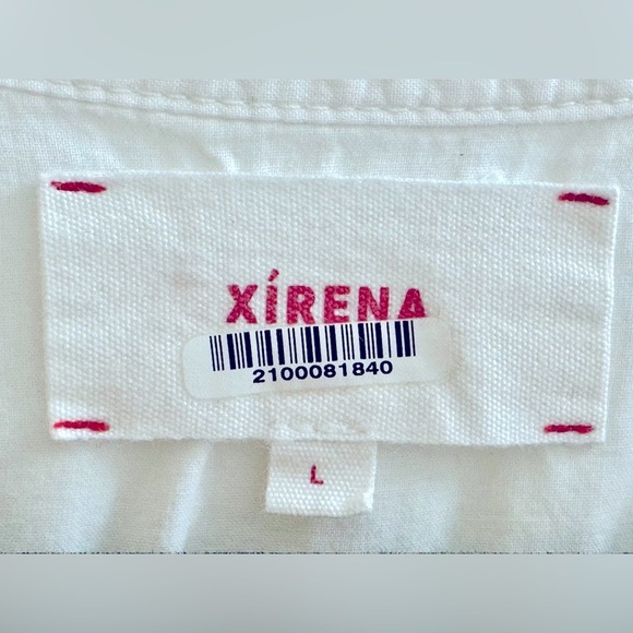 XIRENA EUC Sz L White Button-Up Women's “Delilah” Top - Picture 11 of 11
